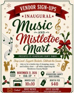 Music and Mistletoe Mart Poster